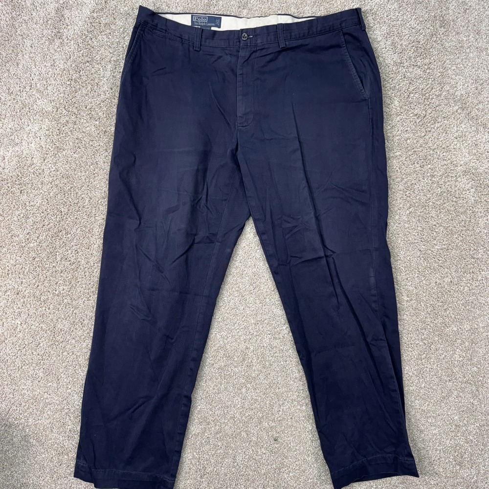 Polo Ralph Lauren Pants Mens 40 Preston Pant Navy Blue Cotton EUC